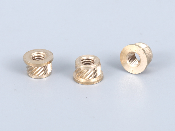 车削滚花黄铜限压套